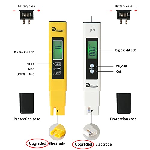 משולבת PH TDS משולבת משולבת, אמינה לשתיית מים הידרופוניקה בריכת שחייה באקווריום, דיוק גבוה עכבה נמוכה pH PPM