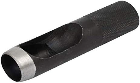 אטם עור LON0167 חדש הוצג חגורת רצועה חלולה חלול אמונה אגרוף אגרוף כלי יד שחור 20 ממ דיא