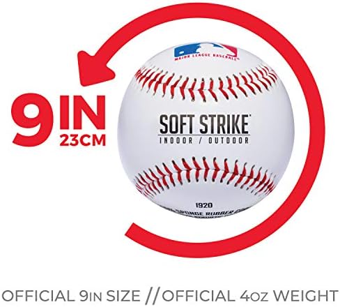 Franklin Sports Strike Strike Teeball - גודל ומשקל רשמי שאושרו עבור Teeball - טכנולוגיית ליבה חלולה לבטיחות