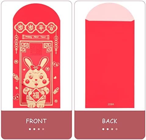 24 יחידות סיני ארנב אדום מעטפת 2023 סיני אדום מנות סיני אדום מעטפות סיני גלגל המזלות הסיני ארנב