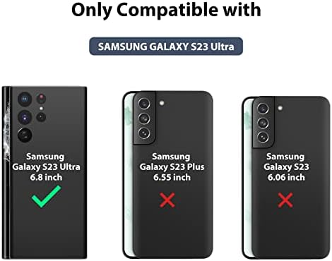 Nillkin for Samsung Galaxy S23 Ultra Case עם כיסוי המצלמה, מארז טלפון מגן אטום -זעזועים סיליקון אולטרה,