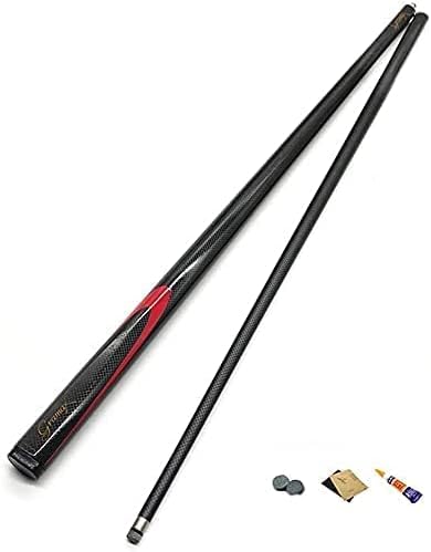 רמז לבריכה למבוגר לגברים 1/2 חתך יד Snooker Cue Cue Filber Fiber מבוגר עם העברת כוח יציב וממשק נחושת