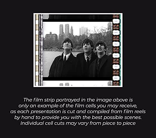 FilmCells - הביטלס - מהדורה מוגבלת 11 x 13 מצגת אמנות קיר - מציגה שני קטעי סרטים של 35 ממ ותעודת האותנטיות