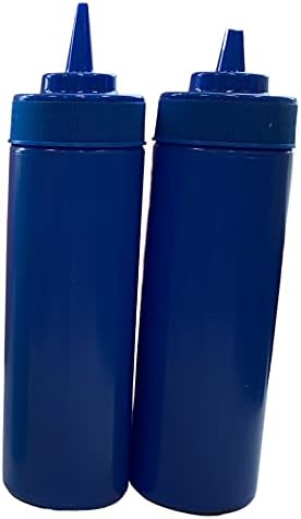 הכנת מזון כחול BPA הכנה 12 גרם תבלינים פלסטיים בקבוק סחיטת רטבים חמים תחבושות תבלינים