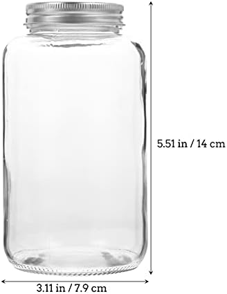 בקבוקי מים זכוכית דויטול קנקן זכוכית 4 יחידות 500 מל בקבוקי זכוכית כוסות חלב זכוכית לשימוש חוזר עם מכסים