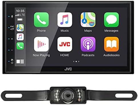 JVC KW-M560BT CARPLAY Android Auto Auto Multimedia Player w/ 6.8 מסך מגע קיבולי חבורה עם + מצלמת גיבוי בסגנון