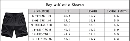 מכנסיים קצרים אתלטי של Anhdm Boy מהיר אימון יבש מכנסיים 2023