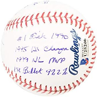 סטטיסטיקה של צ'יפר ג'ונס חתימה בייסבול רשמי MLB - BAS COA
