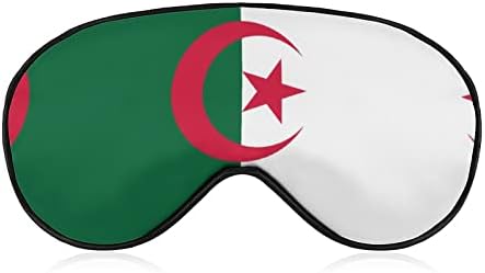 דגל מסכת עין רכה של אלג'יריה צללות אפקטיביות מסכת שינה נוחות כיסוי עיניים עם רצועה מתכווננת אלסטית
