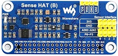 כובע Sense Sense של Waveshare עבור פטל Pi על הסיפון חיישנים רב עוצמה תומך בחיישנים חיצוניים