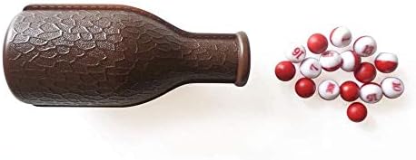 Biliyard Plastic Kelly Bool Shaker בקבוק עם 16 גולות ממוספרות אפונה/כדורים