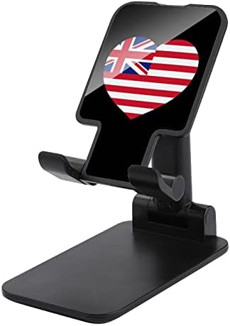 דגל מדינת הוואי לב טלפון סלולרי מתקפל עמדת טלפון מתכווננת מחזיק טבליה מתכווננת לבית שולחן עבודה שולחני בסגנון