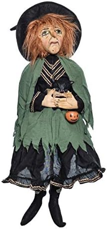 C&F Home Halloween Yolanda Witch Cat Black Cat