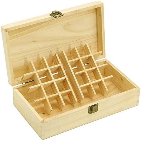 Anncus 25 רשת קופסת שמן מארגן קופסאות אחסון מעץ למארז נשיאת שמן אתרי אוצר אוצר תכשיטים ניידים מקרי אחסון