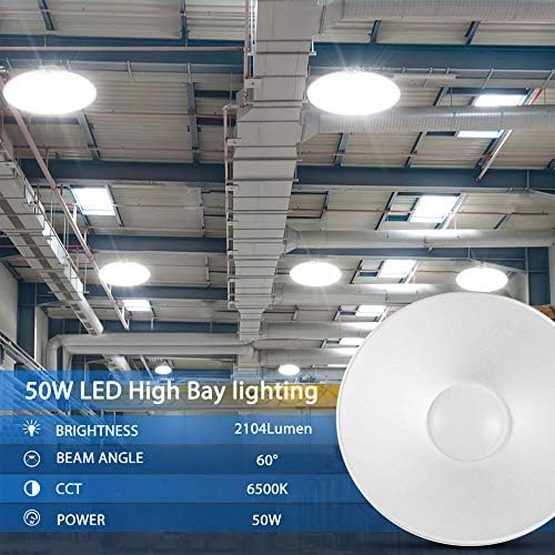 אורות מוסך LED של Yuyvhh, אורות תקרה של כובע קש 70W, 4300LM 6500K LED חנות מנורת מוסך, מרתף, אסם, מחשב גבוה של