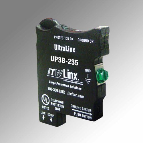 Ultralinx 66 Block Prot, מהדק 235V, נתיך 350mA נתיך IND LTS S25