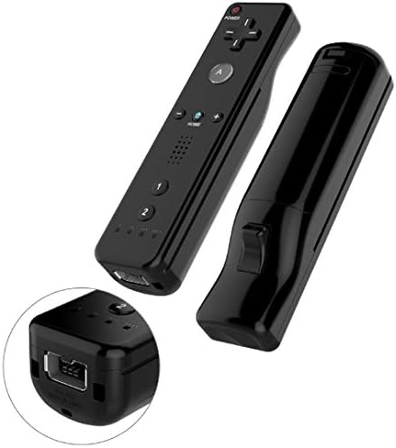 1 חבילות בקר מחוות מרחוק של Aoko ו- Nunchuck Joystick תואם ל- Wii/Wii U, תנועה מובנית פלוס, בקר עם מארז סיליקון