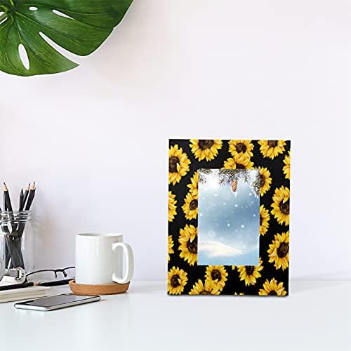 חמניות Bardic 4x6 מסגרות תמונה מסגרת צילום פרח עשויה מסגרת תמונה מעץ מוצק תצוגה 3.5x5.5 תמונה