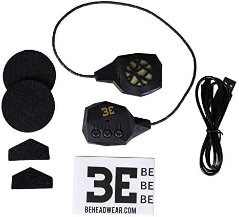 היה אוזניות Bluetooth בגדי ראש- טיפה באוזניות התואמות לכל סקי או סנובורד שומן קסדה מוכנה שחור, Bel3.0