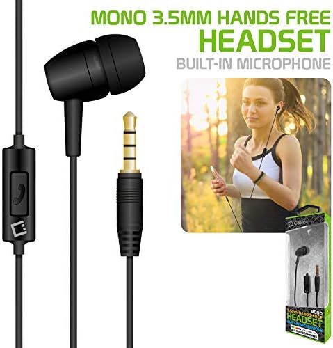 Pro Mono Earbud תואם ללא ידיים לחידושים הליבה שלך CRTB7001 עם מיקרופון מובנה ושמע בטוחים וברורים!