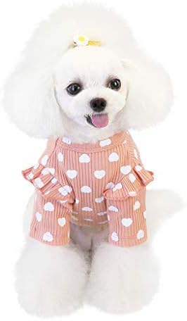 סווטשירט כלב סט בגדי חיות מחמד סתיו חורף חורף בגדי חיות מחמד אוהבים חולצת תחתית סוודר כלב בינוני