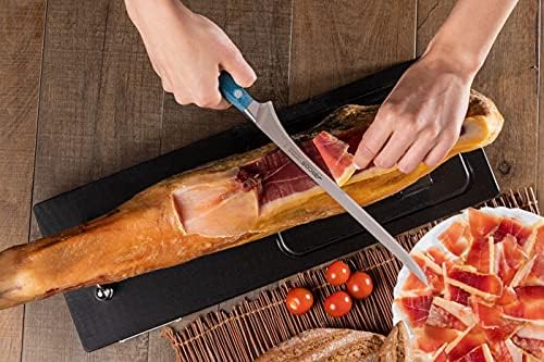 ארקוס מזויף סכין פרוסה/סכין חזיר ניטרון ניטרום בגודל 10 אינץ 'ו 250 ממ להב. ידית Micarta וקצה משי מיוחד