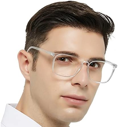 גדול כחול אור חסימת משקפיים לגברים כיכר ברור מסגרת אנטי ריי הכחול גברים של מחשב משקפיים אופנה צב