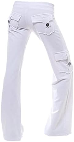 מכנסי יוגה של Mrgiinri Bootcut לנשים אימון מזדמן כושר מכנסי מטען רכים מכנסי טרנינג מותניים גבוהים
