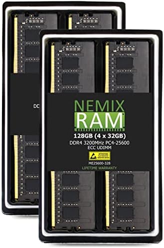 NEMIX RAM 64GB DDR4 3200MHz PC4-25600 ECC UDIMM תואם לשרת Dell PowerEdge T350