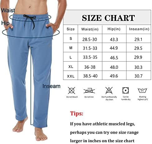 מכנסי טרנינג 'מזדמנים של המשי של מכנסי טרנינג כותנה מכנסיים מכנסיים רצה כותנה פתוחה ברגל ישרה מכנסי פיג'מה