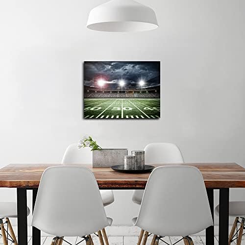 אצטדיון כדורגל אמריקני קיר אמנות תמונה פוסטר הדפס ספורט בד אמנות בית בית מגורים גברים בנים קישוט חדר