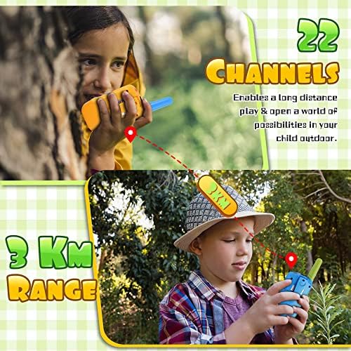 מכשיר קשר לילדים 3 חבילה מובנה פנס ארוך טווח קמפינג ציוד חיצוני משחק אינטראקציה צעצוע סט לפעוטות