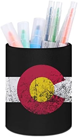 דגל של קולורדו מודפס מחזיק עט עפרון כוס עפר