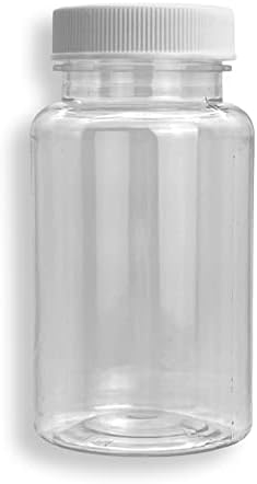 כלים TKM בקבוק דגימת שמן - תוצרת ארהב - חבילה של 35 ניתוח שמן דגימה בקבוק פלסטיק ברור 4 גרם קיבולת