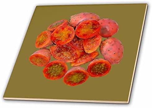 3רוז טרופי אדום פרי אגס עוקצני חתוך אמנות וקטורית-אריחים