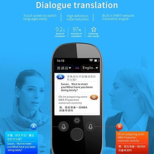 מתורגמן 2.4 אינץ מסך קול מתורגמן חכם עסקים נסיעות איי תרגום מכונה 512 ג 'יגה-בתים+4 ג' יגה-בתים 45 שפות מתורגמן