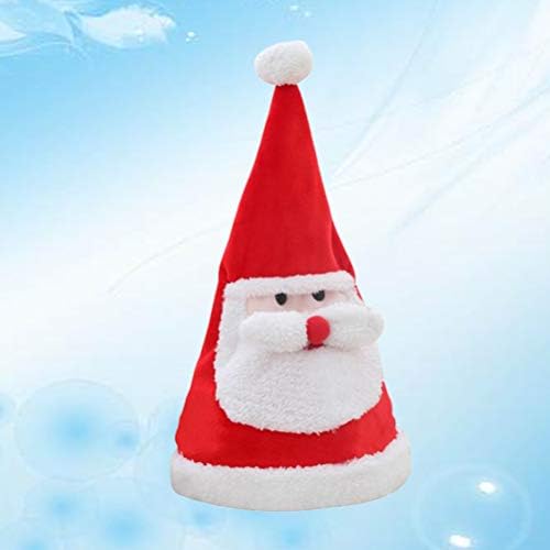 ספורט 1 מחשב חשמלי מוסיקה חג המולד מתכוונן כובע תאורת נדנדה סנטה קלאוס כובע מסיבת חג המולד קישוט ללא סוללה