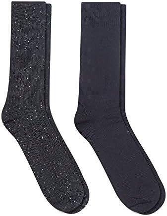 פריי גברים של 2-מארז טוויד מצולע אתחול גרביים, שחור, אחד גודל