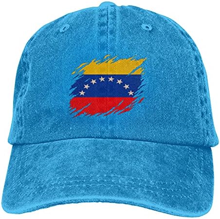בציר ונצואלה ונצואלה דגל גאווה כובע למבוגרים מתכוונן הר קלאסי שטף קסקט ג ' ינס כובע כובע עבור חיצוני