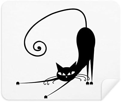 למתוח שחור חתול ליל כל הקדושים בעלי החיים אמנות מתאר ניקוי בד מסך מנקה 2 יחידות זמש בד