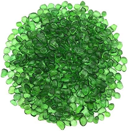 בינאנפאנג אק216 50 גרם 7-9 ממ ירוק זכוכית חצץ זיגוג אבן רוק מלוטש אקווריום דגימה דקור טבעי אבנים ומינרלים