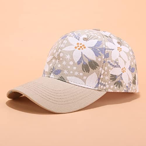 לא/כובע בייסבול חדש נשים פרחים רקמות כובעי שמש אביב בנות קיץ מתכווננות כובעי מגן סנאפבק מתכווננים