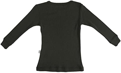 חולצת צמר מרינו טהור חולצה תחתונים תרמיים עליון שרוול ארוך, שכבת בסיס חמה טבעית ואורגנית ג'ונס ארוך, יוניסקס