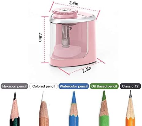 JFGJL מחדדי עיפרון חשמליים ניידים לחידוד מהיר של מחדד עיפרון מתאים