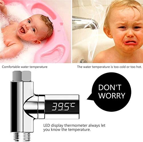WSSBK תצוגת LED אוניברסלית תצוגת טמפרטורת מקלחת מים מד חשמל לחשמל צג טמפרטורת מטבח אמבטיה