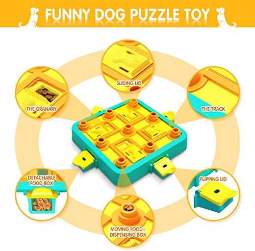 צעצועים של פאזל כלבים ifurffy, מעוררים נפשית צעצועים לאילוף IQ של כלבים, 3 בפאזל כלבים אחד לכלבים קטנים בינוניים