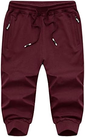 מכנסי ג'וג'ר לגברים של Eklentson גמישות גבוהה אימון חדר כושר מותניים מותניים מפעילים מכנסי טרנינג עם כיסים