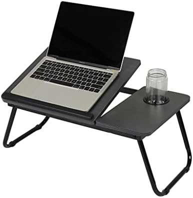 שולחן מחשב נייד N/A שולחן מחשב פשוט עם מאוורר לספת מיטה מתקפל שולחן מחשב נייד מתכוונן על המיטה