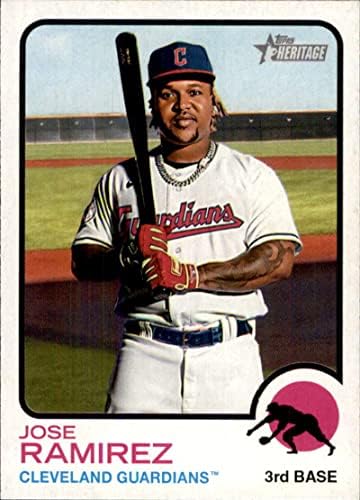 2022 TOPPS HERITAGE 242 JOSE RAMIREZ CLEVELAN