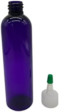 חוות טבעיות 4 גרם COSMO COSMO BPA בקבוקים בחינם - 8 חבילות מכולות ריקות הניתנות למילוי מחדש - שמנים אתרים - שיער